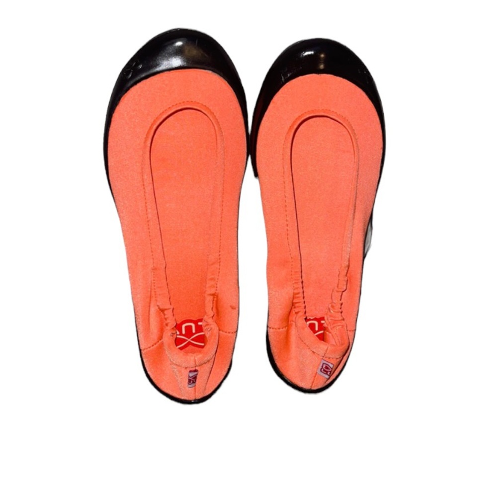 Luv Footwear Dream Flat Neon Orange Youth Size 2